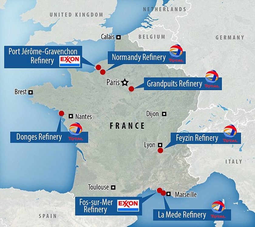 Παραλύει η Γαλλία: Προσφεύγει στα στρατηγικά αποθέματα πετρελαίου λίγο πριν το Euro 2016 (Vid)