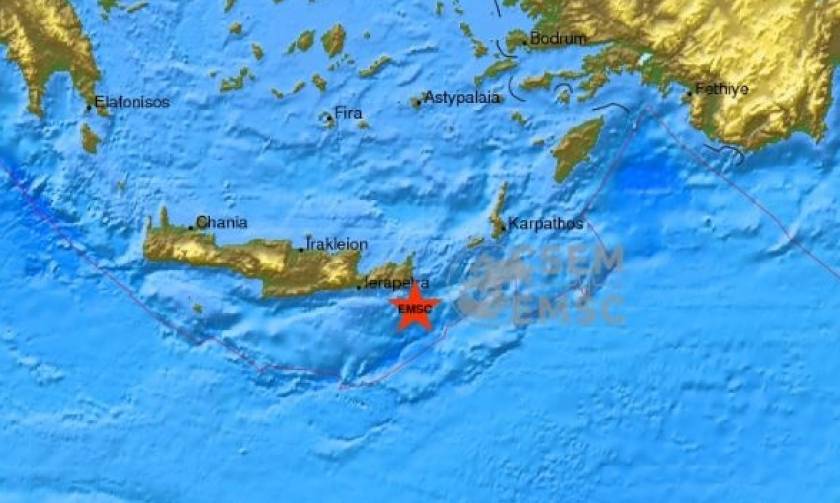 Moderate quake jolts Crete; no injuries or damages reported