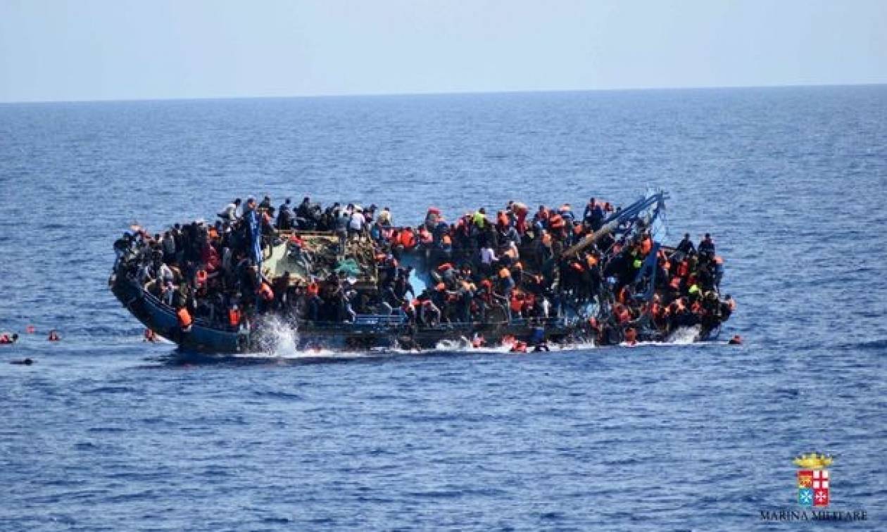 Ιταλία: Πέντε νεκροί από το ναυάγιο με μετανάστες ανοιχτά της Λιβύης (pic)