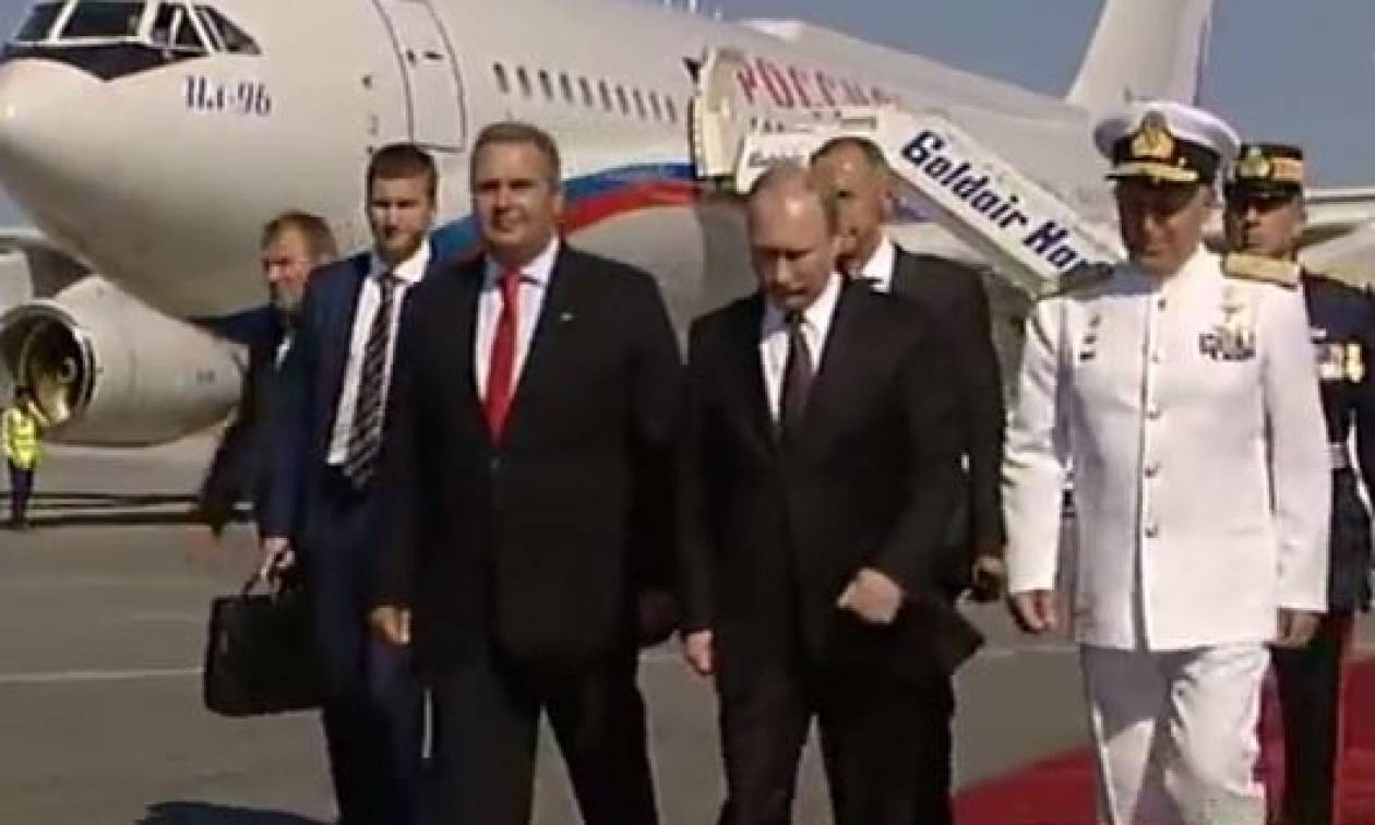 Επίσκεψη Πούτιν: Η άφιξη του Ρώσου Προέδρου στην Αθήνα (pic+vid)
