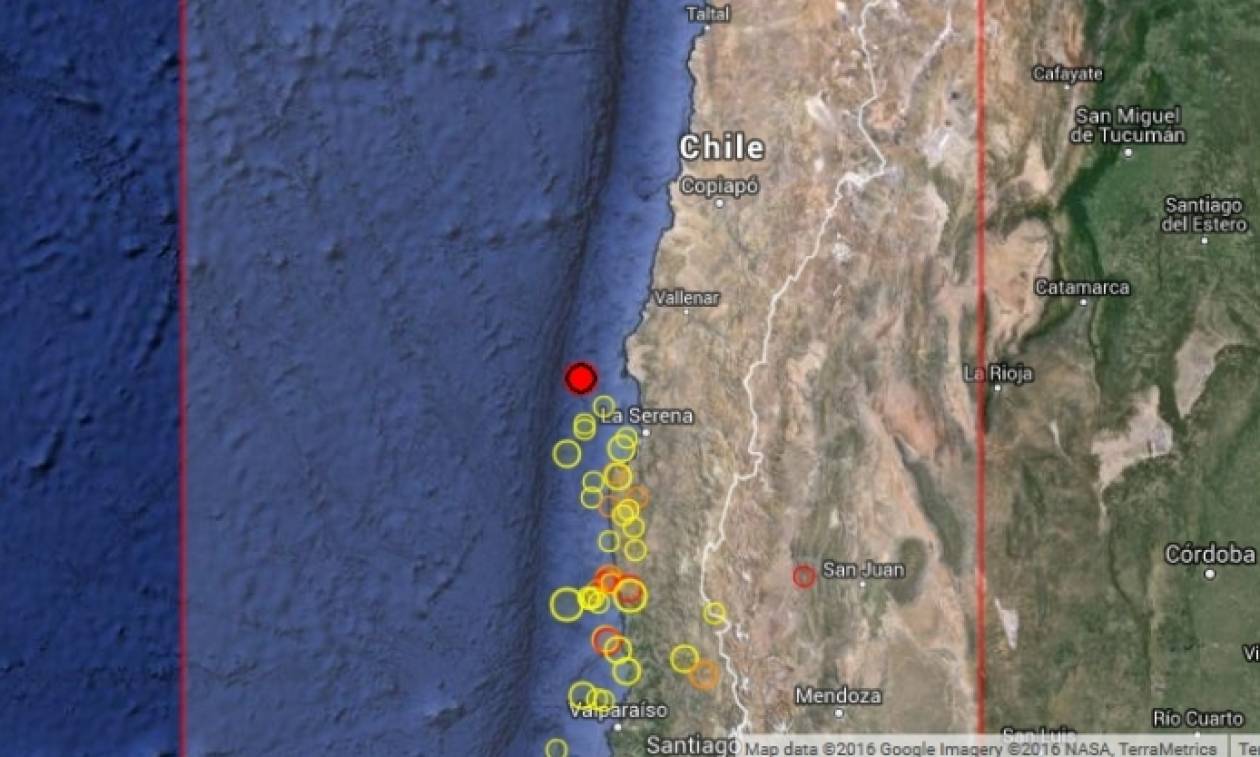 Σεισμός 5,7 Ρίχτερ στη Χιλή