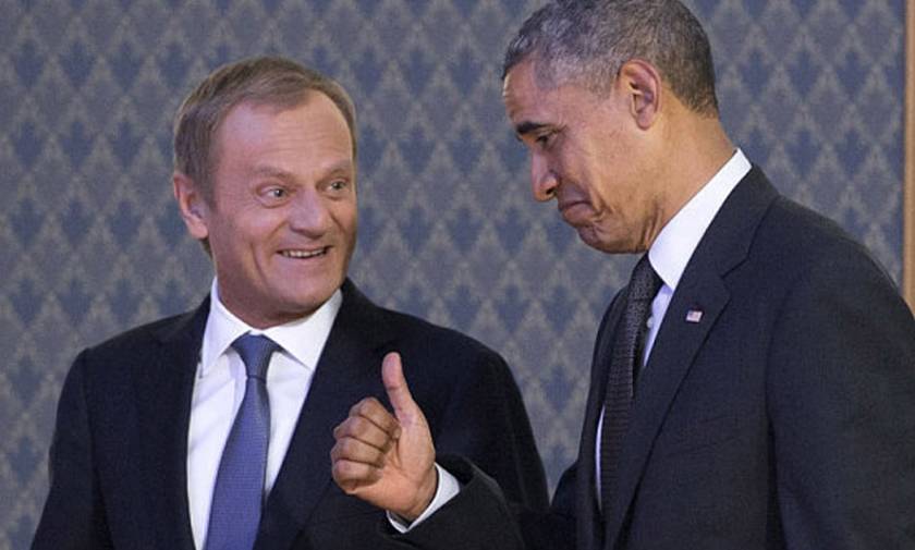 Γιούνκερ, Τουσκ και Ομπάμα στο περιθώριο της Συνόδου Κορυφής του ΝΑΤΟ