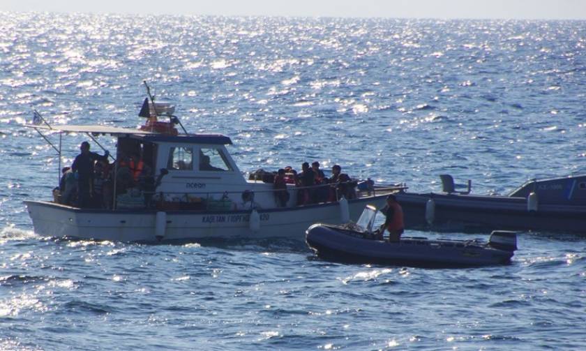 Boat with large number of migrants in danger