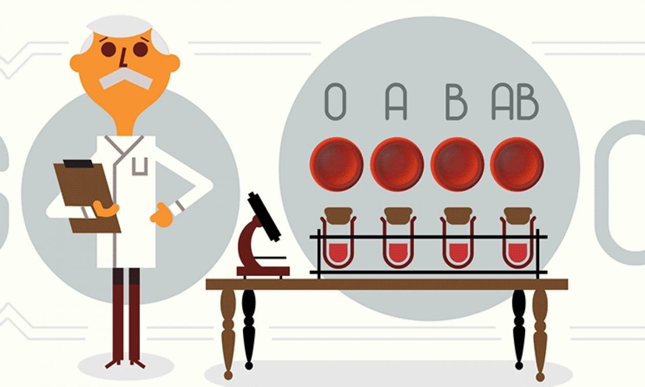 Καρλ Λαντστάινερ: H Google τιμάει με doodle τα 148 χρόνια από τη γέννησή του