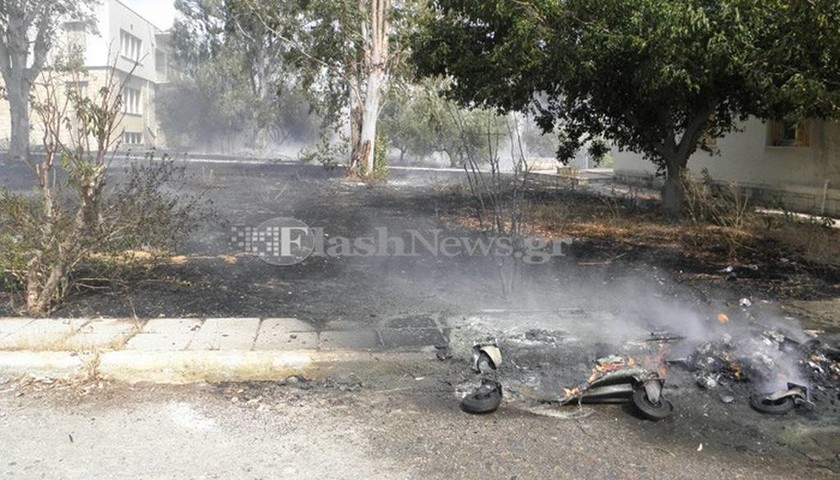 Συναγερμός στα Χανιά: Μεγάλη πυρκαγιά στο παλιό ψυχιατρείο (pics)