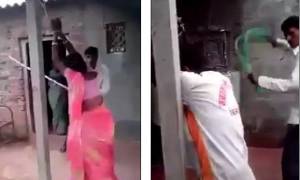 Βίντεο σοκ: Απατημένος σύζυγος μαστιγώνει δημοσίως τη γυναίκα του και τον εραστή της!