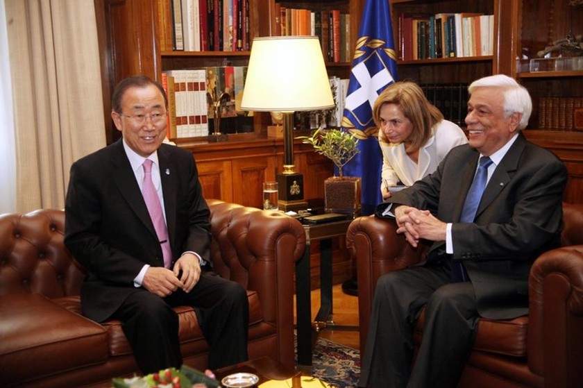 Παυλόπουλος προς Μπαν Κι-μουν: Να πιεστεί η Τουρκία να εφαρμόσει την συμφωνία