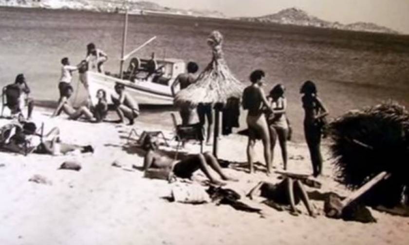 Μύκονος - Ψαρού: Δείτε την διάσημη παραλία το 1970 (vid)