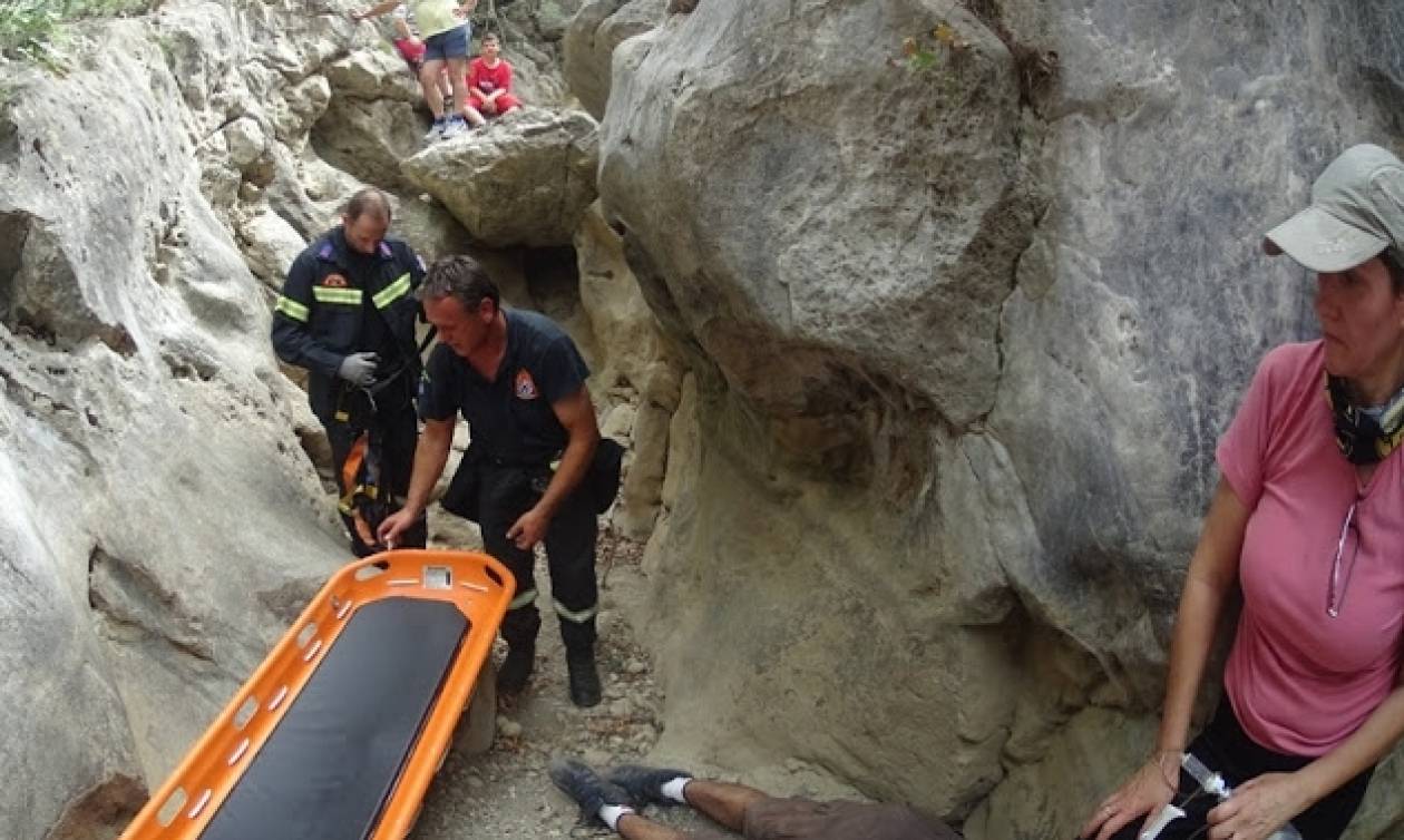 Νέα περιπέτεια σε φαράγγι - Πεζοπόρος έπεσε σε κώμα - Αγωνιώδης διάσωση