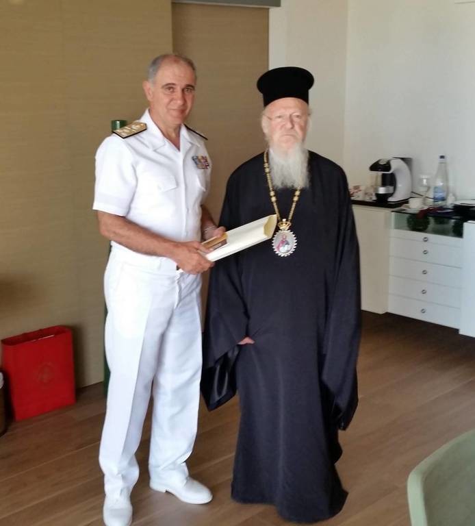 Συνάντηση Αρχηγού ΓΕΝ με τον Οικουμενικό Πατριάρχη και τον Αρχιεπίσκοπο Αμερικής (pics)