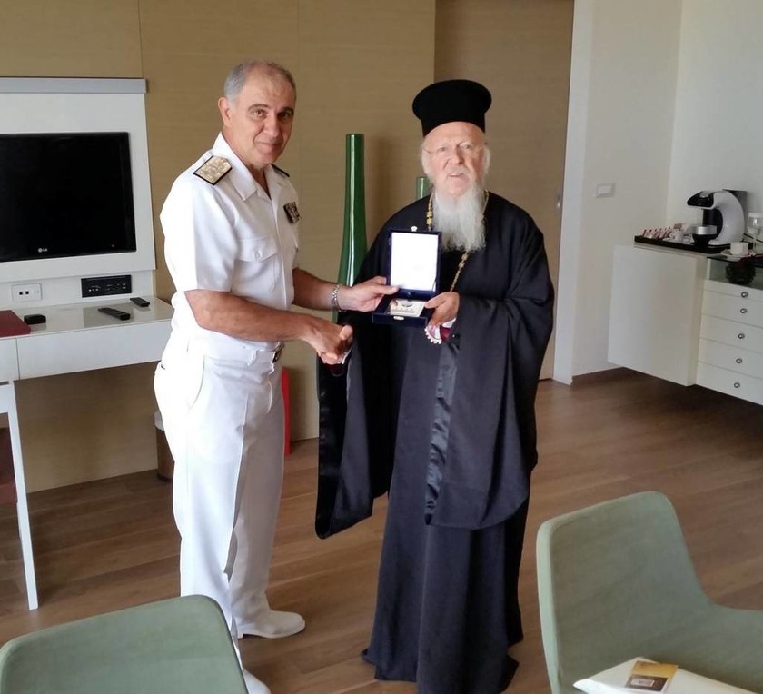 Συνάντηση Αρχηγού ΓΕΝ με τον Οικουμενικό Πατριάρχη και τον Αρχιεπίσκοπο Αμερικής (pics)