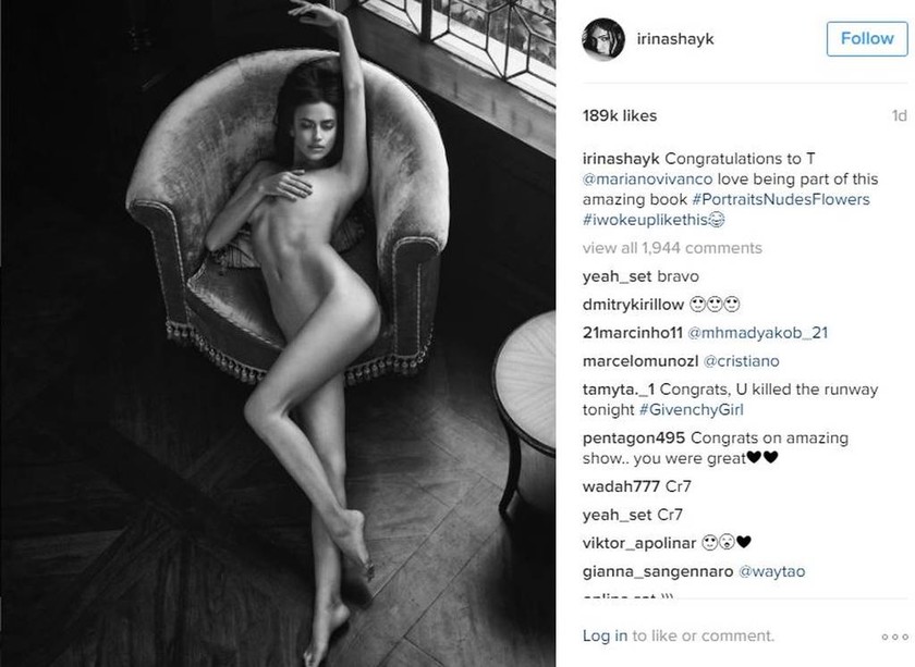 Η Ιρίνα Σάικ ολόγυμνη στο Instagram (photo)