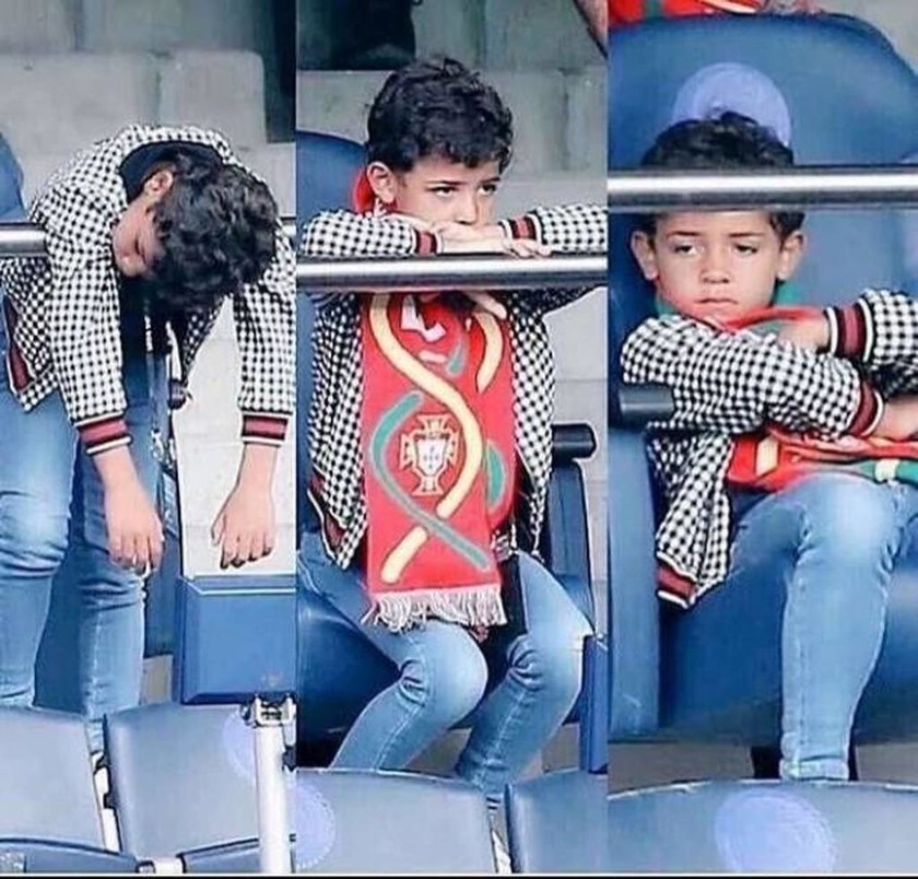 Euro 2016 - Η φωτογραφία που σαρώνει: Ο γιος του Κριστιάνο Ρονάλντο βαρέθηκε πολύ… πάρα πολύ! 