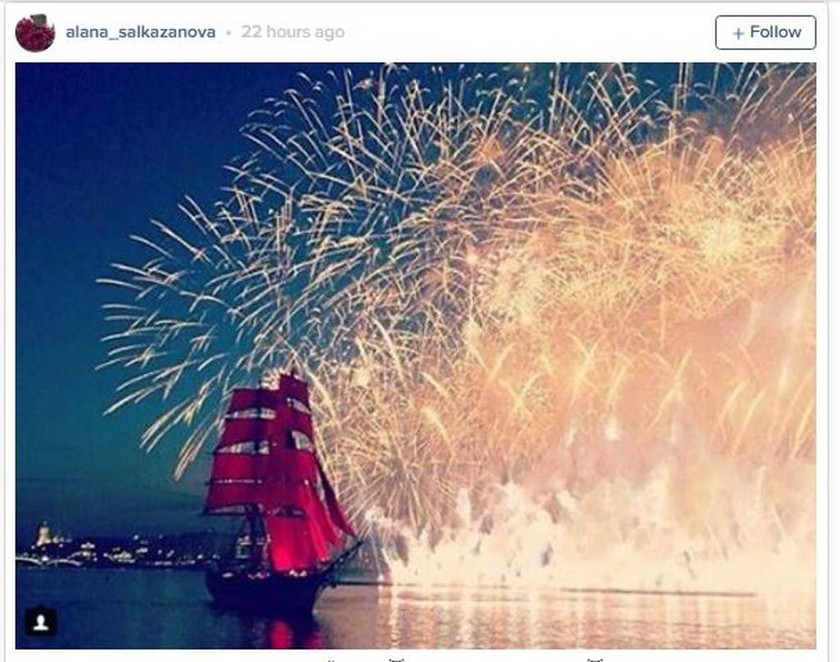Viral video-Ρωσία: «Φωτιά» πήρε ο ουρανός της Αγίας Πετρούπολης από τα πυροτεχνήματα (Pics)