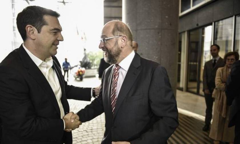 Tsipras, Schulz discuss the new landscape in Europe after Brexit