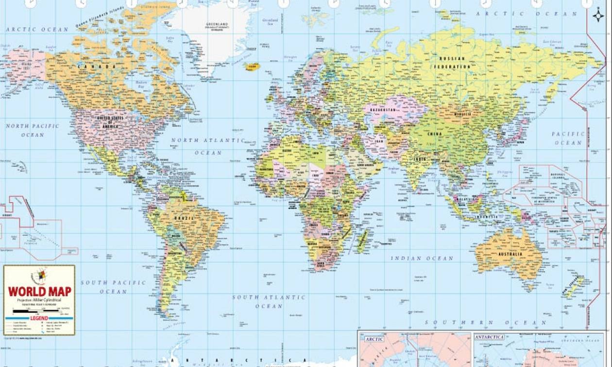 Παγκόσμια ΣΟΚ: Ο κόσμος δεν είναι έτσι όπως τον ξέρετε - Όλοι οι χάρτες είναι… λάθος! (video)