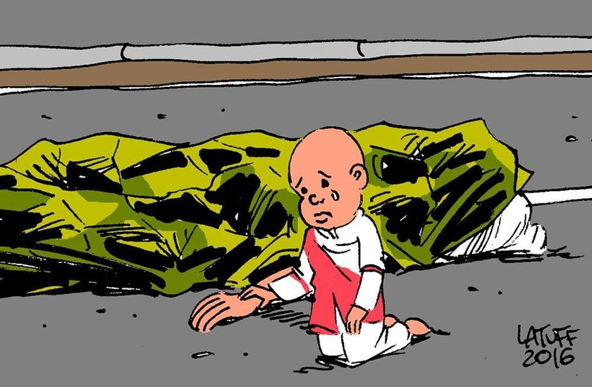 Επίθεση Νίκαια: Το σπαρακτικό σκίτσο του Λατούφ για το μακελειό στη Γαλλία (Pic)
