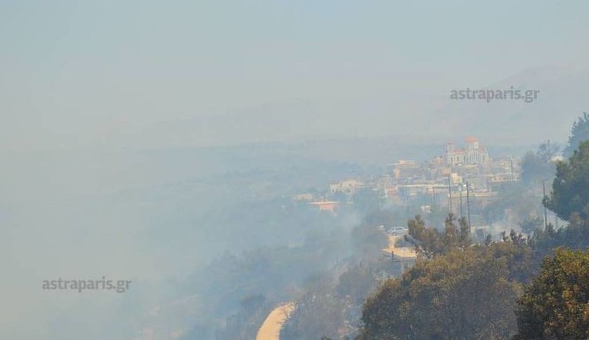 Μεγάλη φωτιά στη Χίο - Εκκενώθηκαν χωριά (photos - video)