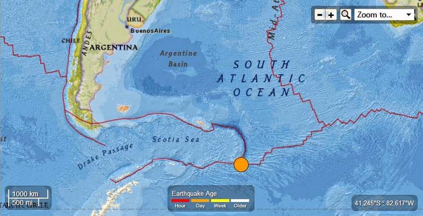 Σεισμός 5 Ρίχτερ στα νησιά Σάντουιτς  