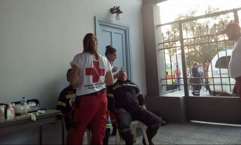 Φωτιά Εύβοια: Πρώτες βοήθειες από τους Σαμαρείτες του Ερυθρού Σταυρού