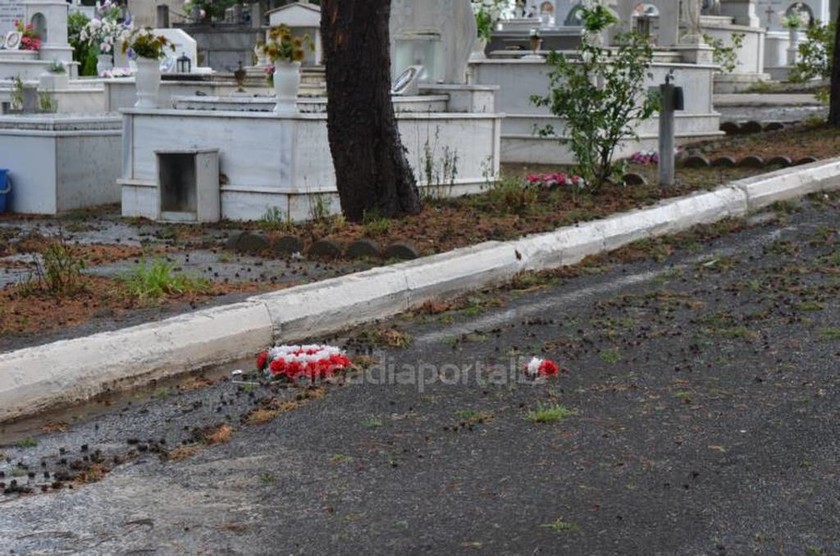 Ανεμοστρόβιλος σάρωσε το νεκροταφείο της Τρίπολης (pics&vid)