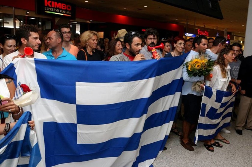 Στην Αθήνα οι χάλκινοι Ολυμπιονίκες Μάντης – Καγιαλής: «Τιμή μας που είμαστε Έλληνες» (video+photos)