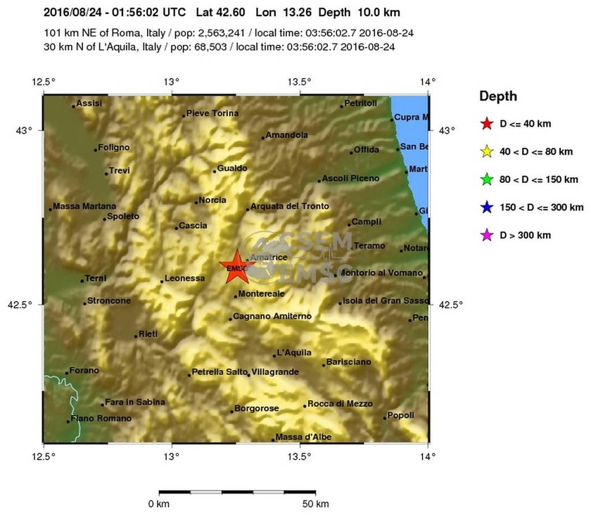 Δεύτερος ισχυρός σεισμός στην κεντρική Ιταλία μόλις 20 λεπτά μετά τα 6,1 Ρίχτερ