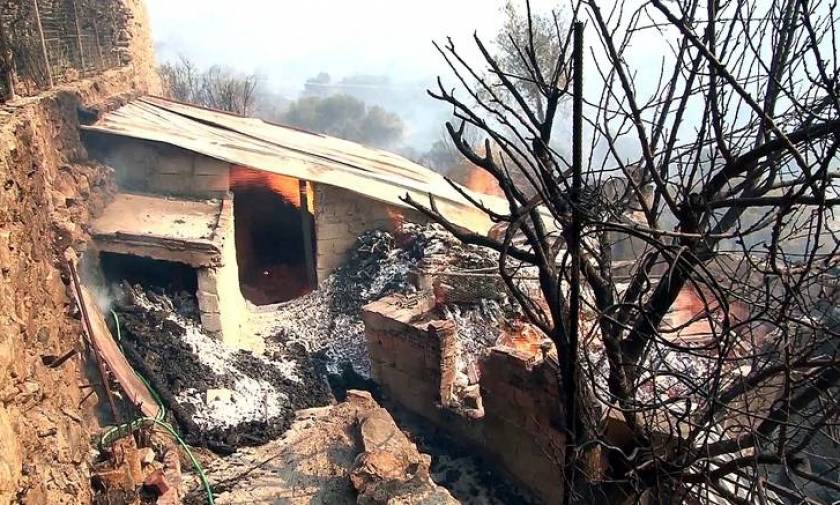 Φωτιά στη Χίο: Ύφεση μετά την καταστροφή