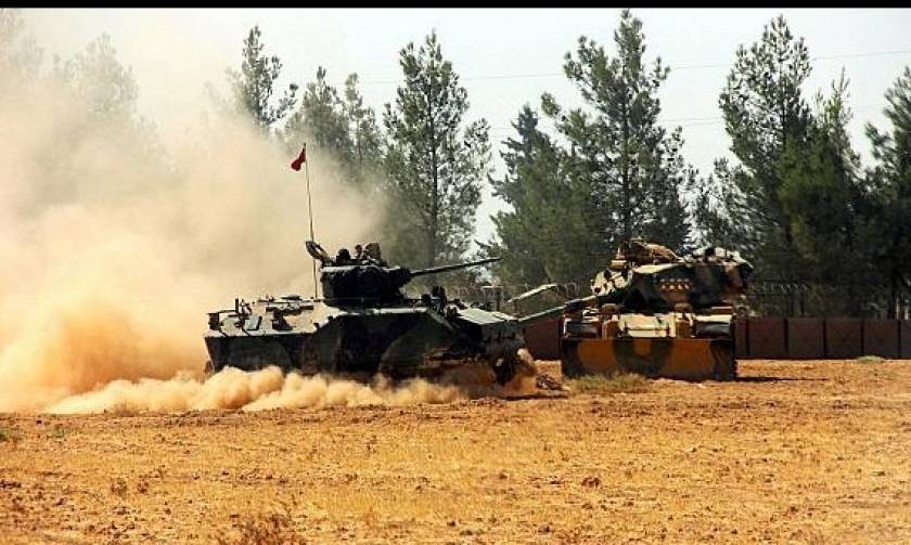 Τουρκικά άρματα μάχης πέρασαν στη Συρία - Βομβάρδισαν θέσεις του ΙΚ