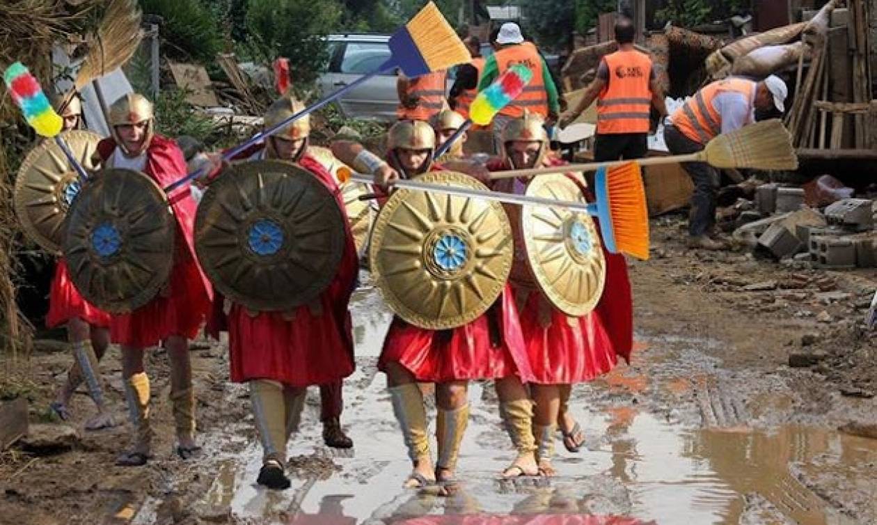 Οι Σκοπιανοί σατιρίζουν την …λατρεία του Γκρούεφσκι με τους αρχαίους Μακεδόνες (pics)