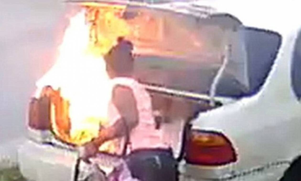 Ήθελε να πάρει εκδίκηση από τον πρώην της αλλά έκαψε λάθος αυτοκίνητο! (vid)