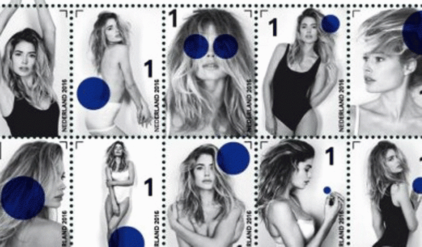 Tο πιο «καυτό» γραμματόσημο: Στέλνουν γράμμα «γλείφοντας» διάσημο μοντέλο! (photos)