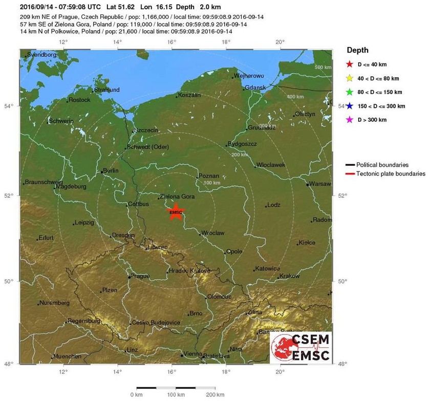 Σεισμός 4,1 Ρίχτερ στην Πολωνία