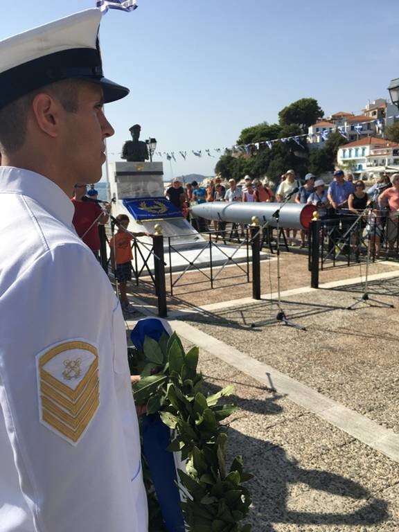 Πολεμικό Ναυτικό: To Υποβρύχιο Πιπίνος στη Σκιάθο για την επέτειο βύθισης του Κατσώνης (pics)