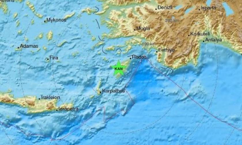 Σεισμοί «ταρακούνησαν» Ρόδο και Κρήτη