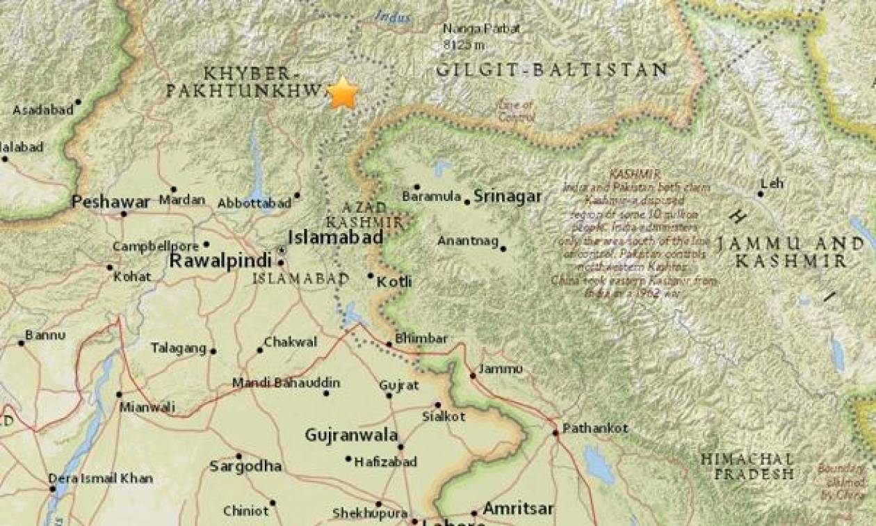 Ισχυρός σεισμός ταρακούνησε το Πακιστάν