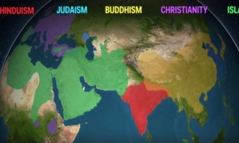 Πώς εξαπλώθηκαν οι μεγαλύτερες θρησκείες στην Γη  (vid)