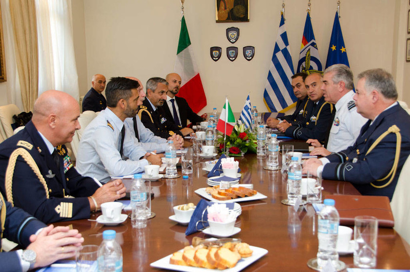 Συνάντηση Αρχηγού ΓΕΑ με τον Αρχηγό της Ιταλικής Πολεμικής Αεροπορίας