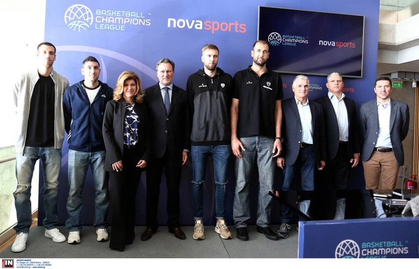 To Basketball Champions League με ΑΕΚ, ΑΡΗ, ΠΑΟΚ στα κανάλια Novasports!