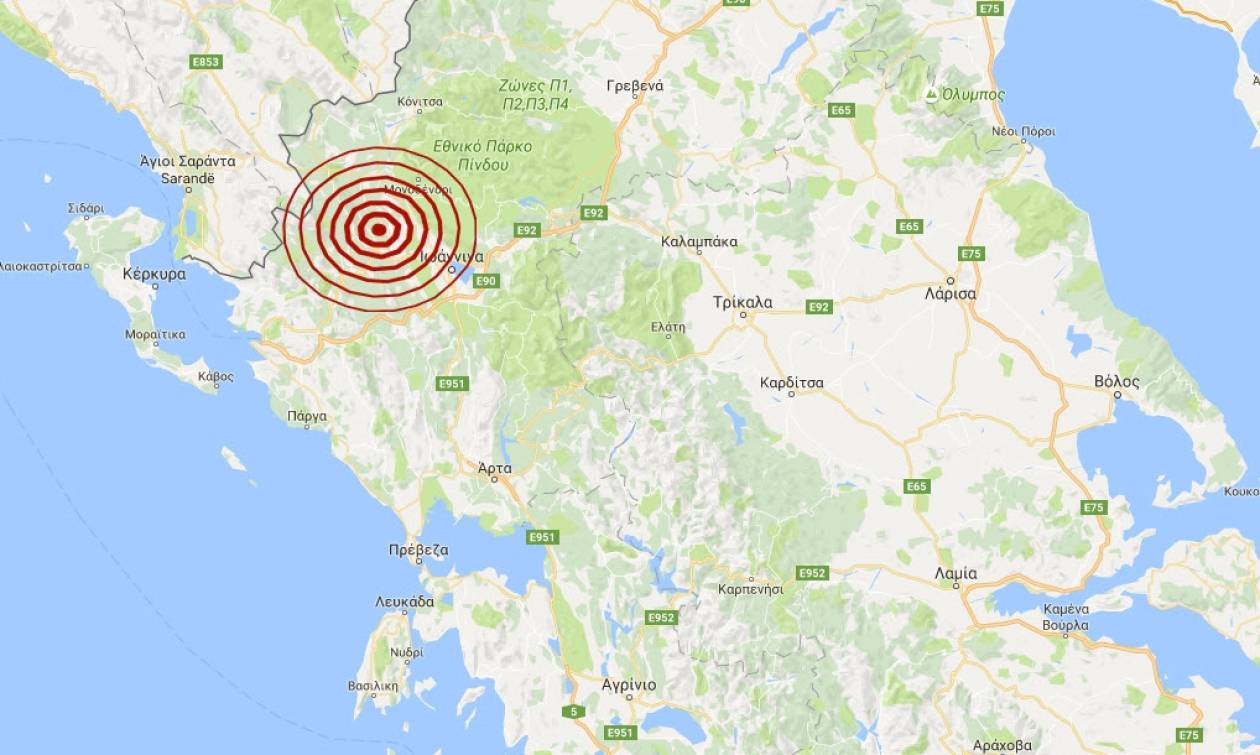 Σεισμός Ιωάννινα: Μετασεισμός 3,7 Ρίχτερ