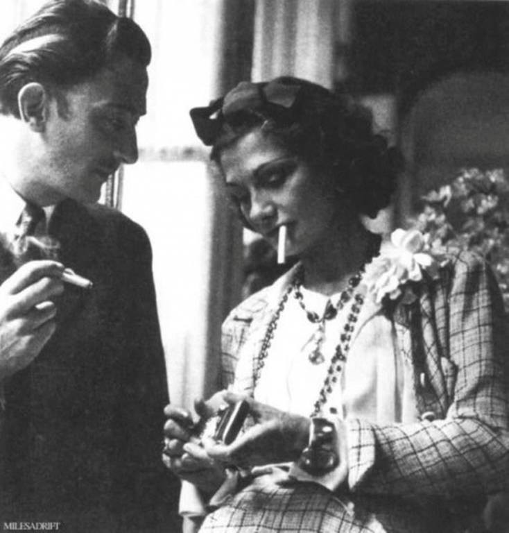 Ο Salvador Dali και η Coco Chanel.
