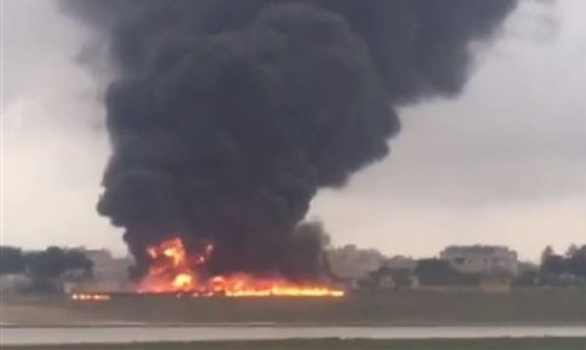 Τραγωδία: Συνετρίβη αεροσκάφος στη Μάλτα - Τουλάχιστον 5 νεκροί (vid)