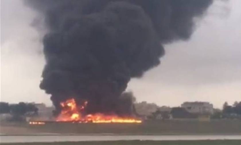 Plane crashes after take-off in Malta, at least five dead