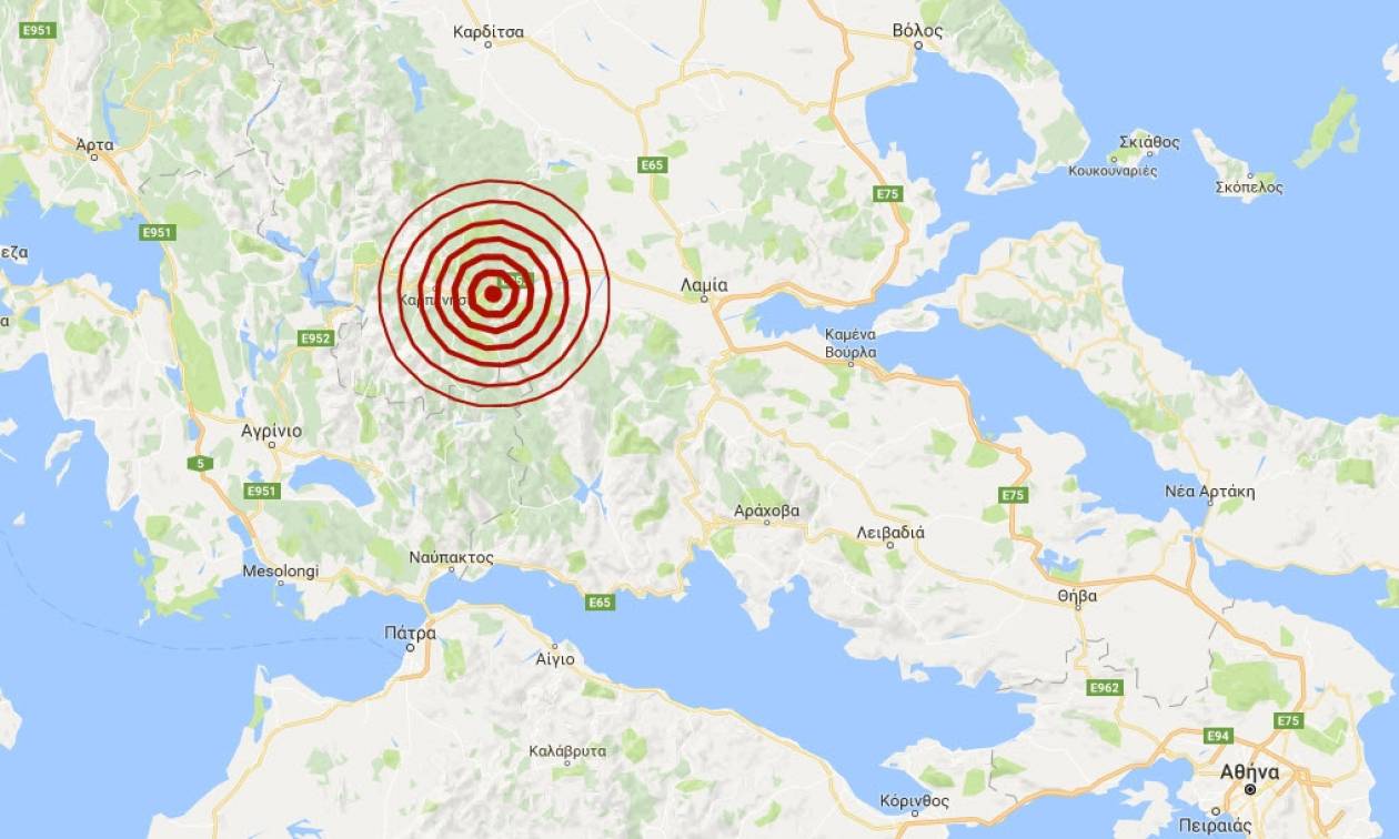 Σεισμός 3,7 Ρίχτερ κοντά στο Καρπενήσι (pics)