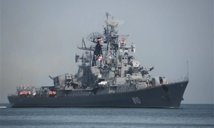 Στάση στον Πειραιά θα κάνει ρωσικό καταδρομικό εν πλω προς τη Συρία (video)