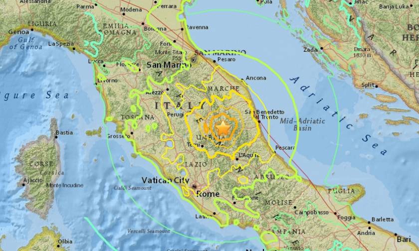 Σεισμός Ιταλία: Ισχυροί μετασεισμοί χτυπούν την κεντρική Ιταλία