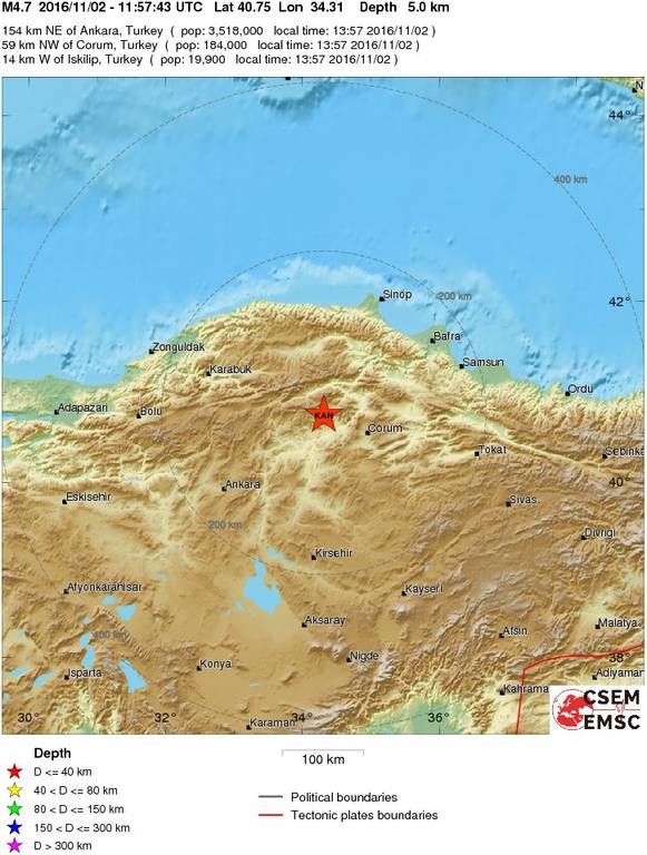 ΕΚΤΑΚΤΟ: Ισχυρός σεισμός στην Τουρκία 