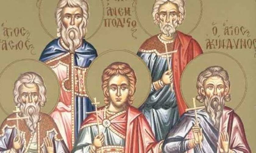 Άγιοι Ακίνδυνος, Αφθόνιος, Πηγάσιος, Ελπιδηφόρος και Ανεμπόδιστος, εορτάζουν σήμερα 2 Νοεμβρίου