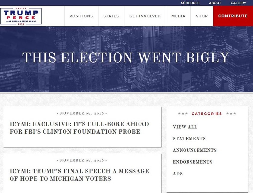 Εκλογές ΗΠΑ 2016: Χάκαραν την ιστοσελίδα του Ντόναλντ Τραμπ (Pics)