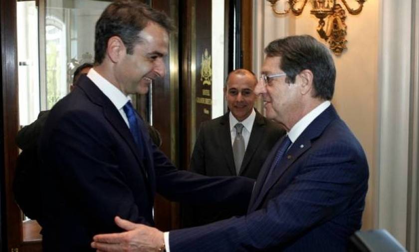 Συνάντηση Μητσοτάκη με τον Πρόεδρο της Κυπριακής Δημοκρατίας